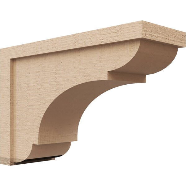 Ekena Millwork 7"W x 21"D x 14"H Classic Bryant Rough Cedar Woodgrain TimberThane Corbel, Primed Tan CORUR07X21X14BRYRCPR - main
